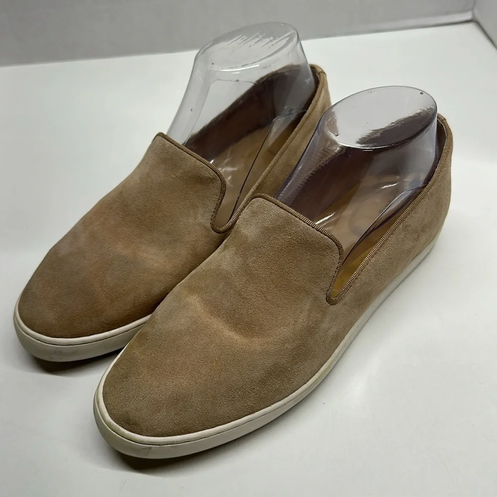 Birdies The Swift Slip On Loafer Shoes Brown Tan Suede Sneaker Womens Size 8.5 - Picture 3 of 12